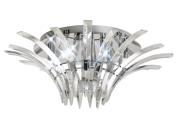 Diyas IL50442 Sinclair Ceiling 6 Light Polished Chrome - 22120
