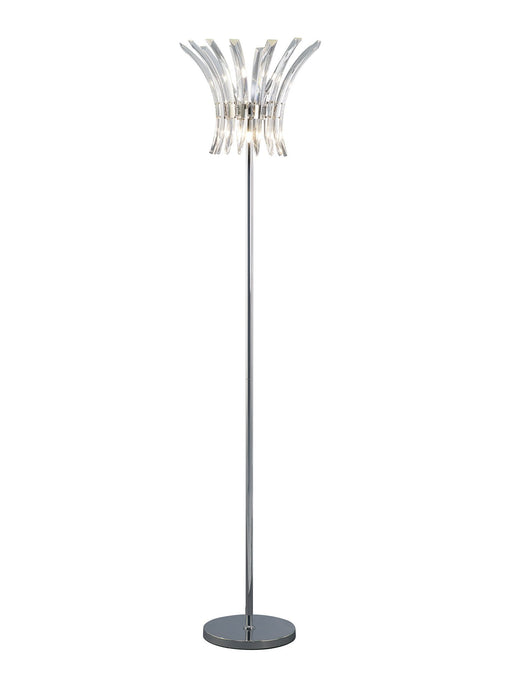 Diyas IL50447 Sinclair Floor Lamp 4 Light Polished Chrome - 22128