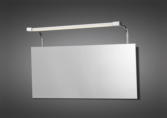 Mantra M5086 Sisley Wall Lamp 6W LED Chrome IP44 4000K, 420lm, Silver/Frosted Acrylic/Polished Chrome, 3yrs Warranty