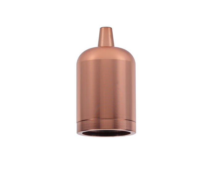 C-Lighting Snave Lampholder Kit, Brushed Rose Gold, E27 (Max 60W) c/w Cable Clamp, Suitable For Shades & Cages - 27198