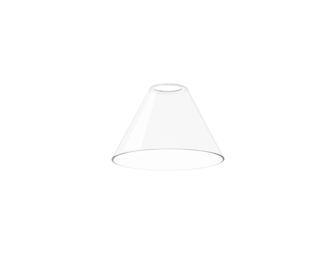 C-Lighting Snave Cone 18cm Glass Shade, Clear - 30731