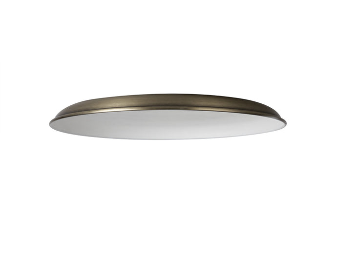 C-Lighting Snave Round Flat Metal 35cm Lampshade, Antique Brass - 33004
