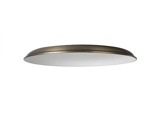 C-Lighting Snave Round Flat Metal 35cm Lampshade, Antique Brass - 33004