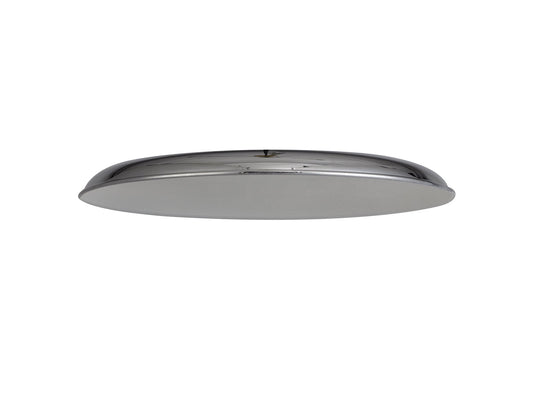 C-Lighting Snave Round Flat Metal 35cm Lampshade, Chrome - 33007