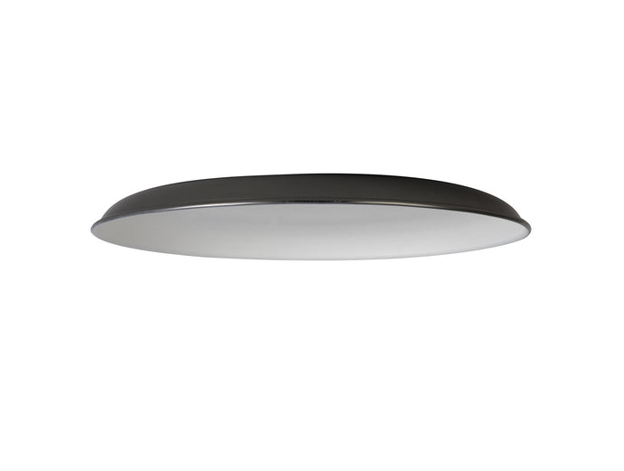 C-Lighting Snave Round Flat Metal 35cm Lampshade, Black Chrome - 33009