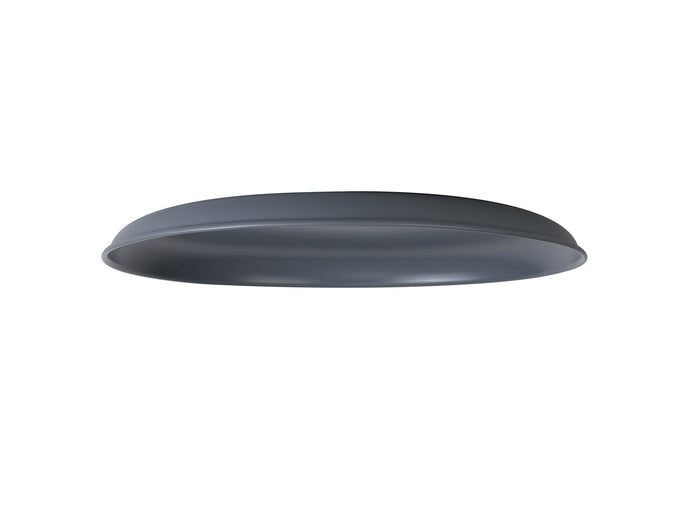 C-Lighting Snave Round Flat Metal 35cm Lampshade, Slate Grey - 33010