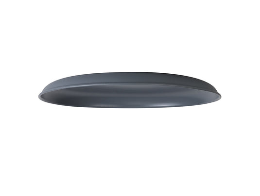 C-Lighting Snave Round Flat Metal 35cm Lampshade, Slate Grey - 33010