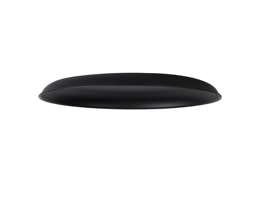 C-Lighting Snave Round Flat Metal 35cm Lampshade, Black - 33011