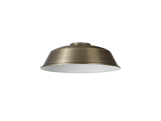 C-Lighting Snave Round 25cm Lampshade With Angled Sides, Antique Brass - 33013
