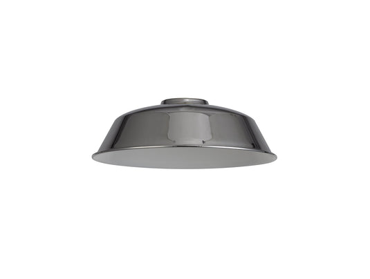 C-Lighting Snave Round 25cm Lampshade With Angled Sides, Chrome - 33016