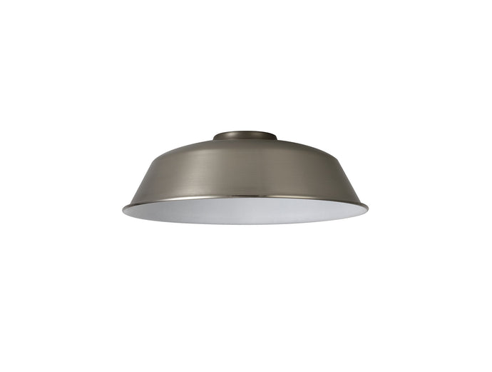 C-Lighting Snave Round 25cm Lampshade With Angled Sides, Brushed Nickel - 33017