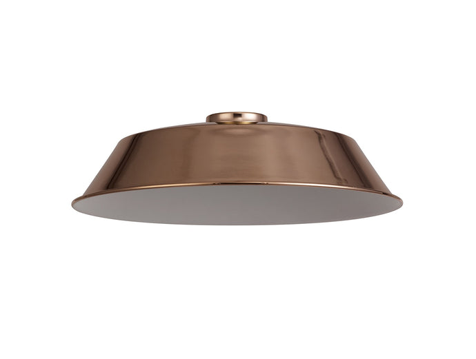 C-Lighting Snave Round 35cm Lampshade With Angled Sides, Brushed Rose Gold - 33024