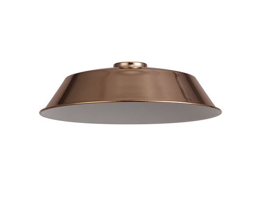 C-Lighting Snave Round 35cm Lampshade With Angled Sides, Brushed Rose Gold - 33024