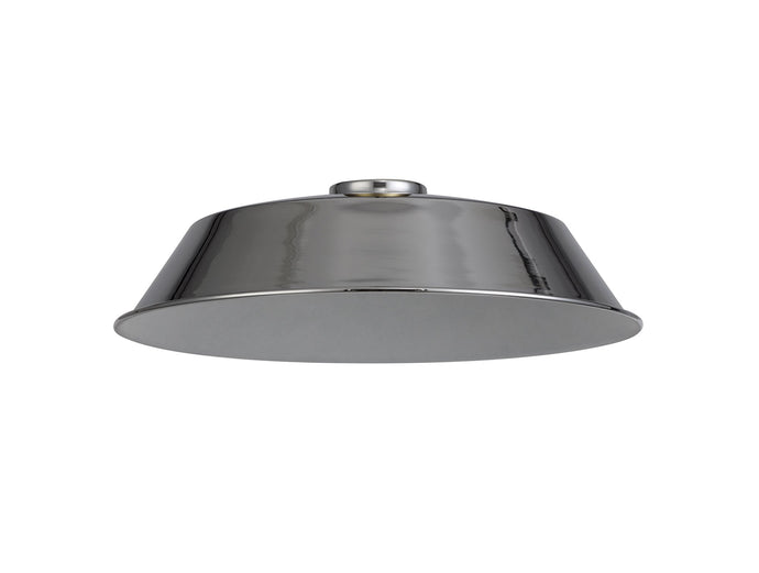 C-Lighting Snave Round 35cm Lampshade With Angled Sides, Chrome - 33025