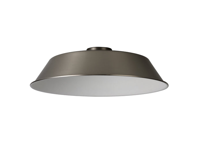 C-Lighting Snave Round 35cm Lampshade With Angled Sides, Brushed Nickel - 33026