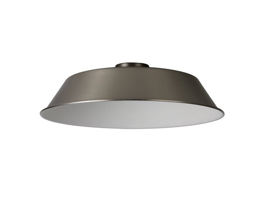 C-Lighting Snave Round 35cm Lampshade With Angled Sides, Brushed Nickel - 33026
