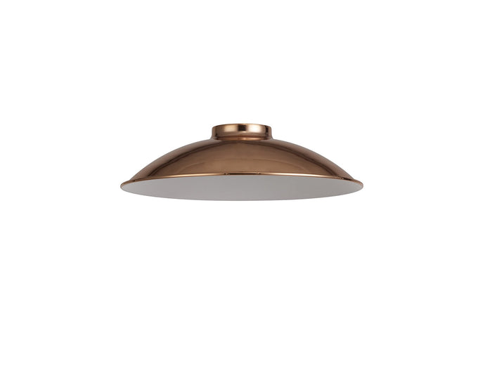 C-Lighting Snave Shallow Round 25cm Lampshade, Brushed Rose Gold - 33033