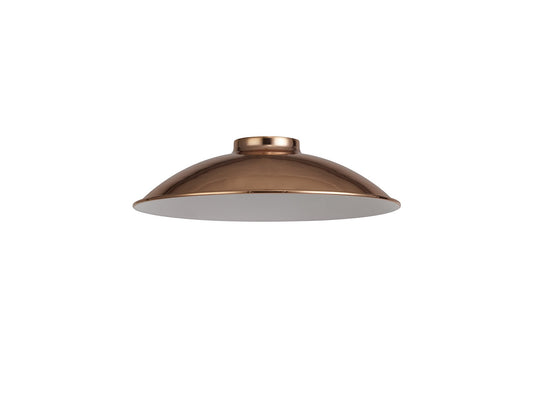 C-Lighting Snave Shallow Round 25cm Lampshade, Brushed Rose Gold - 33033