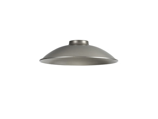 C-Lighting Snave Shallow Round 25cm Lampshade, Brushed Nickel - 33035