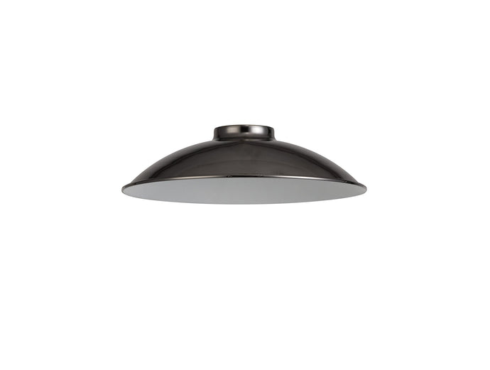 C-Lighting Snave Shallow Round 25cm Lampshade, Black Chrome - 33036