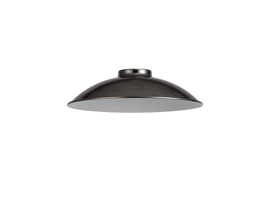 C-Lighting Snave Shallow Round 25cm Lampshade, Black Chrome - 33036