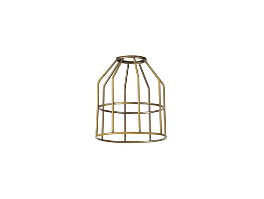 C-Lighting Snave Cylinder 14cm Wire Cage Shade, Gilt Bronze - 33068