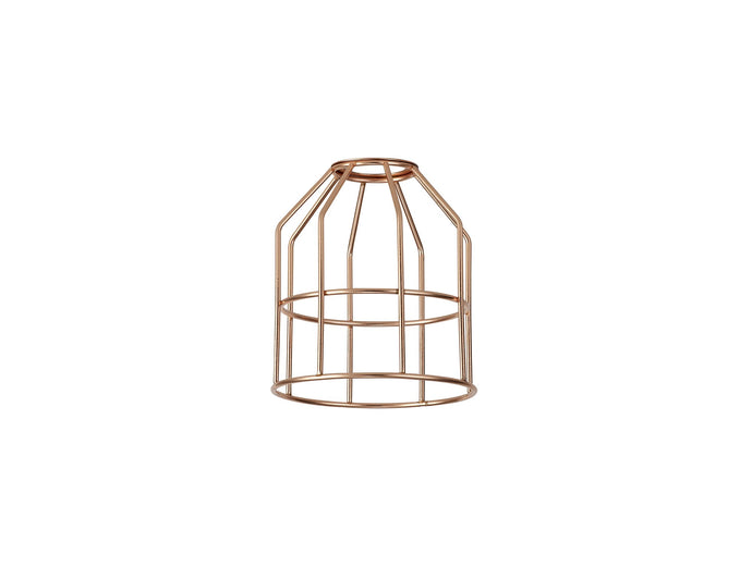 C-Lighting Snave Cylinder 14cm Wire Cage Shade, Brushed Rose Gold - 33069