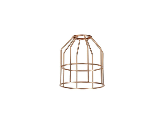 C-Lighting Snave Cylinder 14cm Wire Cage Shade, Brushed Rose Gold - 33069