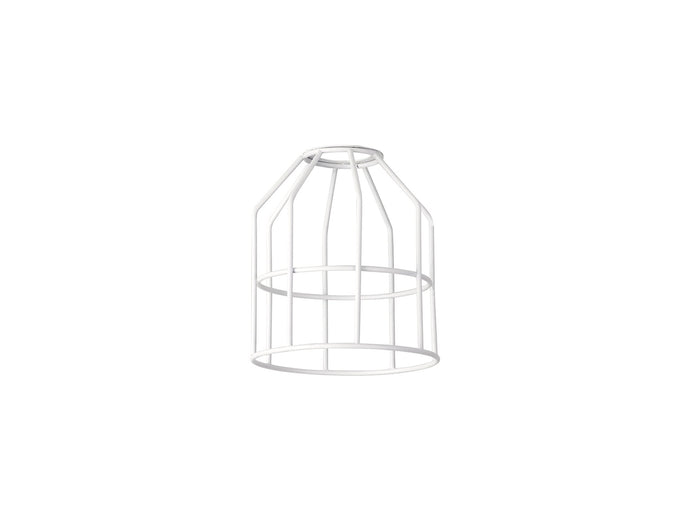 C-Lighting Snave Cylinder 14cm Wire Cage Shade, White - 33075