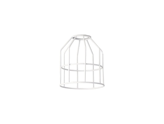 C-Lighting Snave Cylinder 14cm Wire Cage Shade, White - 33075