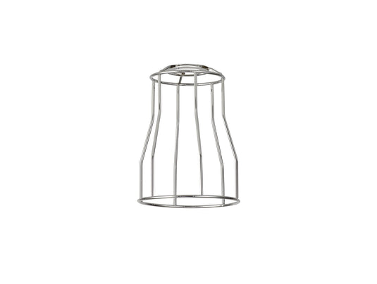 C-Lighting Snave Tall Round 14cm Wire Cage Shade With Angled Sides, Chrome - 33079