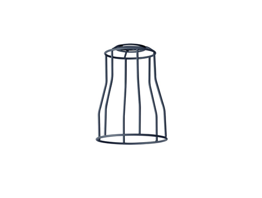 C-Lighting Snave Tall Round 14cm Wire Cage Shade With Angled Sides, Slate Grey - 33082