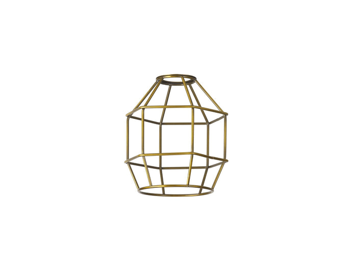 C-Lighting Snave Hexagon 14cm Wire Cage Shade, Gilt Bronze - 33086