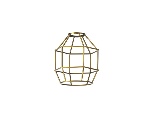 C-Lighting Snave Hexagon 14cm Wire Cage Shade, Gilt Bronze - 33086