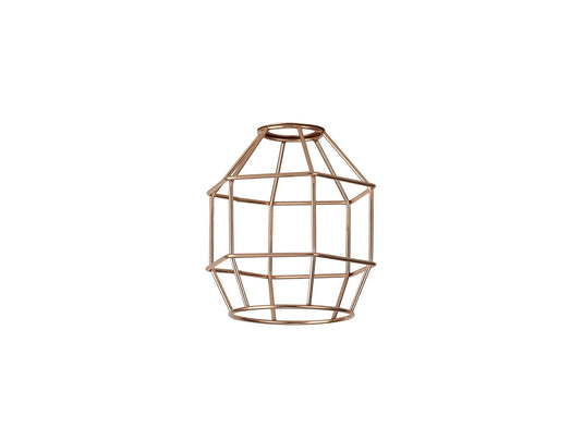 C-Lighting Snave Hexagon 14cm Wire Cage Shade, Brushed Rose Gold - 33087