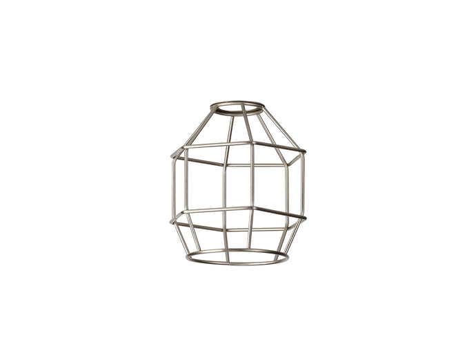 C-Lighting Snave Hexagon 14cm Wire Cage Shade, Brushed Nickel - 33089