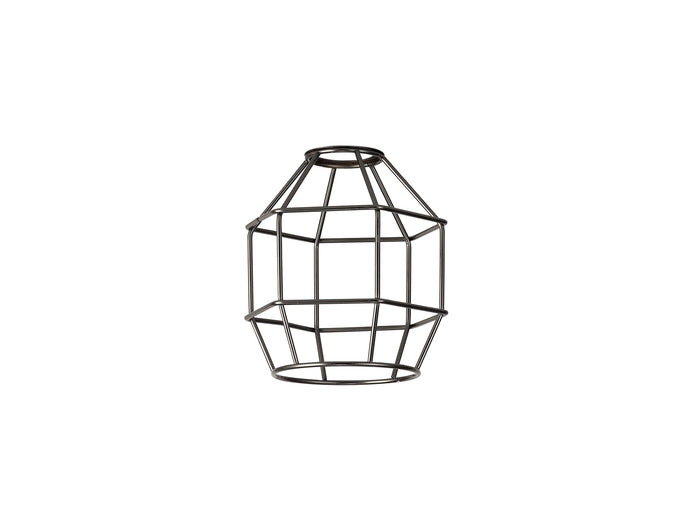 C-Lighting Snave Hexagon 14cm Wire Cage Shade, Black Chrome - 33090