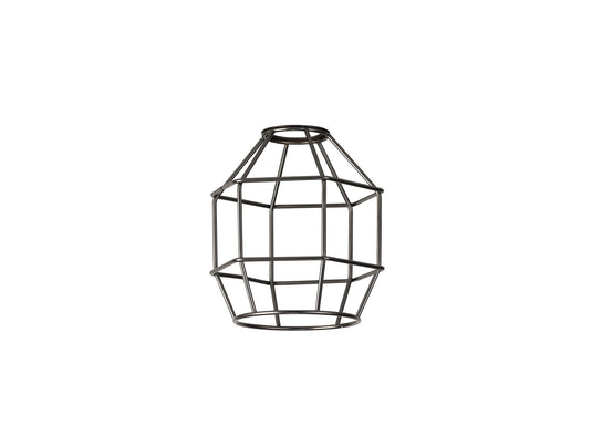C-Lighting Snave Hexagon 14cm Wire Cage Shade, Black Chrome - 33090