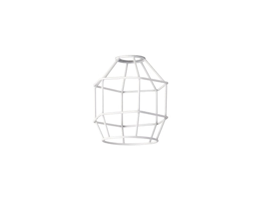 C-Lighting Snave Hexagon 14cm Wire Cage Shade, White - 33093