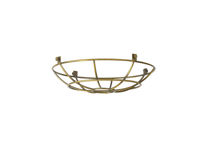 C-Lighting Snave Clip On Shallow Round 25cm Wire Cage Shade, Gilt Bronze - 33095
