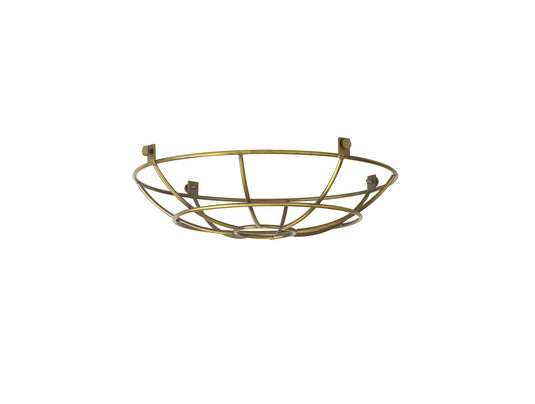 C-Lighting Snave Clip On Shallow Round 25cm Wire Cage Shade, Gilt Bronze - 33095