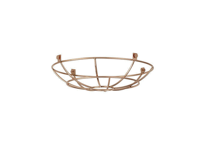 C-Lighting Snave Clip On Shallow Round 25cm Wire Cage Shade, Brushed Rose Gold - 33096