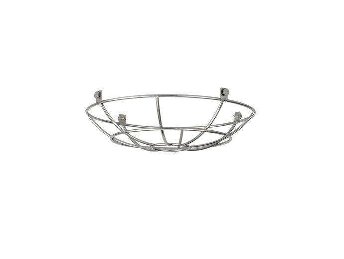 C-Lighting Snave Clip On Shallow Round 25cm Wire Cage Shade, Chrome - 33097