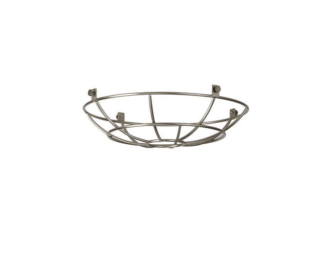 C-Lighting Snave Clip On Shallow Round 25cm Wire Cage Shade, Brushed Nickel - 33098