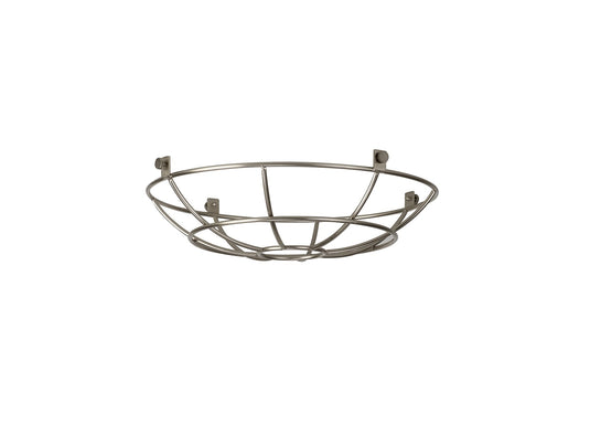 C-Lighting Snave Clip On Shallow Round 25cm Wire Cage Shade, Brushed Nickel - 33098