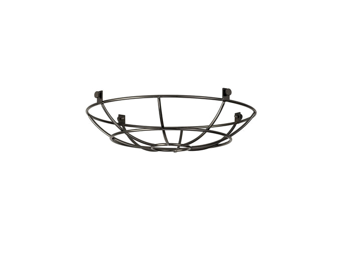C-Lighting Snave Clip On Shallow Round 25cm Wire Cage Shade, Black Chrome - 33099