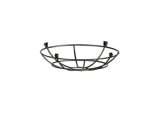 C-Lighting Snave Clip On Shallow Round 25cm Wire Cage Shade, Black Chrome - 33099