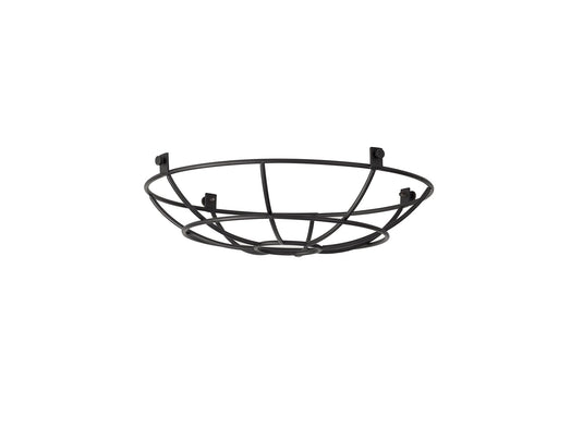 C-Lighting Snave Clip On Shallow Round 25cm Wire Cage Shade, Black - 33101