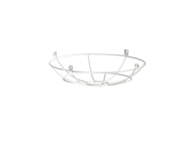 C-Lighting Snave Clip On Shallow Round 25cm Wire Cage Shade, White - 33102