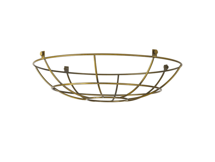 C-Lighting Snave Clip On Shallow Round 35cm Wire Cage Shade, Gilt Bronze - 33104